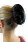 Preview: WIG ME UP Evita Haarteil aufwendig geflochten Zopf Dutt Haarknoten Tracht Schwarz Oval TC-2073-2