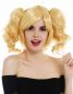Preview: Perücke Cosplay abnehmbare Zöpfe schulterlang Blond Modell: SH70102