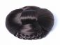 Preview: Dutt Haardutt Haarknoten Chignon traditionell geflochten oval groß Schwarz Rot Mix Modell: TYP-616