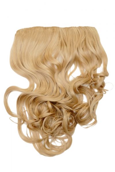 Haarverlängerung 5 Clips lockig mittelblond Modell: WH5008-180C
