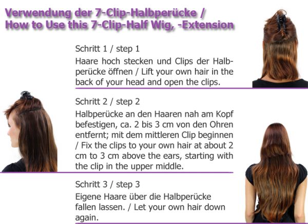 Clip-in Haarteil Modell: H9505 Farbe: 30